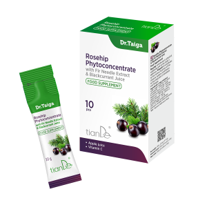 Fitokoncentrat z dzikiej róży z ekstraktem z igieł jodły i sokiem z czarnej porzeczki - 191006