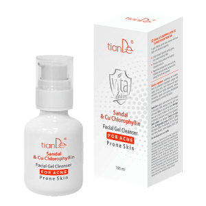 Oczyszczający żel do twarzy z sandałowcem i Cu-chlorophyllemdo skóry skłonnej do trądziku, 100 ml - 16312